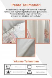 Lacivert Uzay Desenli Fon Perde 94 - 2