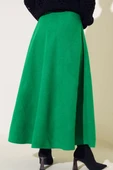 Kaşe Kloş Etek Yeşil - 3