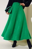 Kaşe Kloş Etek Yeşil - 2