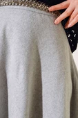 Kaşe Kloş Etek Gri thumbnail 4
