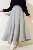 Kaşe Kloş Etek Gri thumbnail 1