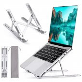 UpWay 6 Ayarlanabilir Kademeli Masaüstü Alüminyum Ergonomik Kaydırmaz Macbook Notebook Standı - 1