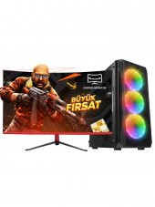 RAMTECH RACER KX10-M İ5 12400F 32G RAM 960G SSD GTX1660TI 6G 23.6 CURVED MONİTÖR OYUNCU BİLGİSAYARI - 2