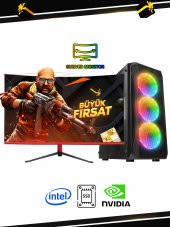 RAMTECH RACER KX10-M İ5 12400F 32G RAM 960G SSD GTX1660TI 6G 23.6 CURVED MONİTÖR OYUNCU BİLGİSAYARI - 1