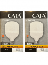 Cata CT-4242 45W 6400K (Beyaz Işık) E27 Duylu Led Torch Ampul (2 Adet) - 1