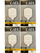 Cata CT-4262 55W 6400K (Beyaz Işık) E27 Duylu Led Torch Ampul (4 Adet) - 1