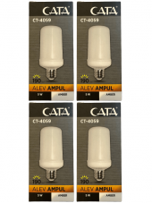 Cata CT-4059 5W (Amber Işık) E27 Duylu Led Alev Ampul (4 Adet) - 1
