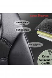 Renault Broadway Oto Koltuk Kılıfı Seti Black - 5