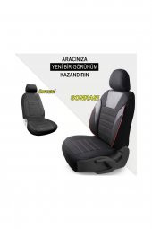 Seat İbiza Uyumlu Özel Tasarım Oto Koltuk Kılıfı Seti Simple - 4