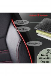 Seat İbiza Uyumlu Özel Tasarım Oto Koltuk Kılıfı Seti Simple - 5