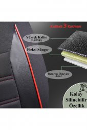 Suzuki Swift Uyumlu Özel Tasarım Oto Koltuk Kılıfı Seti Smart K - 5