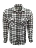 Ronex R01216 Erkek Oduncu Cepli Düğmeli Çizgili Gömlek - 5