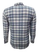 Ronex R01216 Erkek Oduncu Cepli Düğmeli Çizgili Gömlek - 4