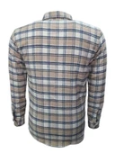 Ronex R01216 Erkek Oduncu Cepli Düğmeli Çizgili Gömlek - 2