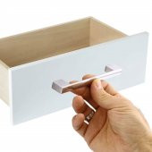 Gölcük Düz Mobilya Mutfak Dolap Çekmece Dolabı Kapak Metal Kulpu Kulbu Kulpları Krom 128 Mm-12.8 Cm thumbnail 3