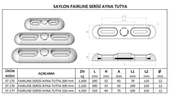 Fairline Serisi Ayna Tutya 200 mm - 2