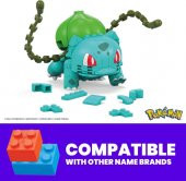 Mattel Pokemon Mega Construx: Pokemon Build & Show - Bulbasaur GKY95 GVK83, Oyuncak Yapı Seti - 4