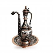 Shark Anatolia Erzincan El İşleme Bakır İbrik 35cm - 4