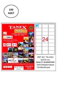 Tanex Tw-2024 Lazer Etiket 64X34 Mm 100 Adet - 1