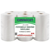 Omnisoft 25 cm Fotoselli Kağıt Havlu Enmotion 6 Rulo - 1