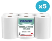 Omnisoft 5 Koli 21 cm Fotoselli Hareketli Kağıt Havlu 30 Rulo - 1