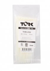 Tork TRK-100-3,5mm Beyaz 100lü Kablo Bağı - 1