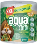 Aqua Kağıt Havlu 3 Katlı Jumbo Paket XXL Bambu (2 Li Set) 100 Metre (2PK*50MT) - 4
