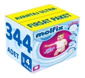 Molfix Külot Bebek Bezi Beden:4 (9-14Kg) Maxi 344 Adet Avantaj Ultra Fırsat Pk - 1