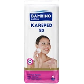 Bambino Cotton Kare Makyaj ve Bebek Temizleme Pamuğu 450 Adet (Kare En-Boy 7CM) (9PK*50) - 2