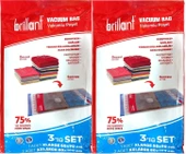 Brillant Vakumlu Poşet/Hurç XLarge/XX Large (İç Adet 3) (2 Li Set) - 1