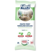 Fibril Yüzey Temizlik Havlusu 50 Yaprak XL Temizlik Kokulu 24 Lü Set 1200 Yaprak Plastik Kapaklı thumbnail 2