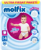 Molfix Külot Bebek Bezi Beden:4 (9-14Kg) Maxi 86 Adet Ultra Fırsat Pk - 1