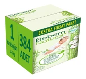 Bebem Bebek Bezi Natural Beden:1 (2-5Kg) Yenidoğan 384 Adet Ekstra Fırsat Pk thumbnail 1