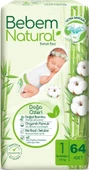 Bebem Bebek Bezi Natural Beden:1 (2-5Kg) Yenidoğan 192 Adet Aylık Fırsat Pk thumbnail 2
