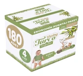 Baby Turco Külot Bebek Bezi Doğadan Beden:4 (8-14KG) Maxi 180 Adet Ekonomik Avantaj Pk - 1