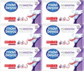 Mavi Beyaz Ped Ekstra Tekstil Yüzeyli Yetişkin Bel Bantlı Hasta Bezi XL Ekstra Büyük 180 Adet - 1