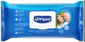 Canped Hasta Vücut Perine Temizleme Islak Mendil Havlu 48 Yaprak XL (12 Li Set) Plastik Kapaklı - 2