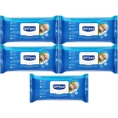 Canped Hasta Vücut Perine Temizleme Islak Mendil Havlu 48 Yaprak XL (5 Li Set) Plastik Kapaklı - 1