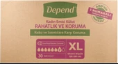 Depend Emici Külot Hasta Bezi XL - Extra Büyük Kadın 90 Adet (3PK*30) thumbnail 5