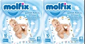 Molfix Bebek Bakım Alt Açma Örtüsü 2 Li Set 20 Adet (2Pk*10) - 1