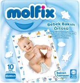 Molfix Bebek Bakım Alt Açma Örtüsü 4 Lü Set 40 Adet (4Pk*10) thumbnail 4