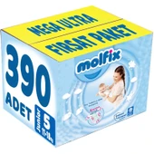 Molfix Bebek Bezi Beden:5 (11-18Kg) Junior 390 Adet Mega Ultra Fırsat Pk thumbnail 1