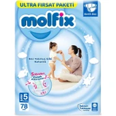 Molfix Bebek Bezi Beden:5 (11-18Kg) Junior 390 Adet Mega Ultra Fırsat Pk thumbnail 5