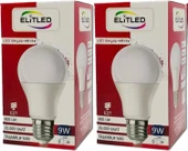 Elitled Led Ampül Beyaz-White 9W (2 Li Set) - 1