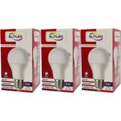 Elitled Led Ampül Beyaz-White 9W (3 Lü Set) - 2