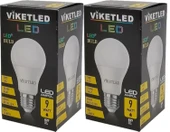 Viketled Led Ampül Beyaz-White 9W (2 Li Set) - 1