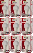 Elitled Led Ampül Beyaz-White 9W (9 Lu Set) - 1