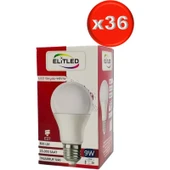 Elitled Led Ampül Beyaz-White 9W (36 Lı Set) - 2