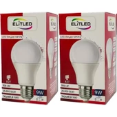 Elitled Led Ampül Beyaz-White 9W (2 Li Set) - 2
