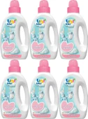 Uni Baby Çamaşır Yumuşatıcı 1500Ml Hassas Ciltler İçin/Hipoalerjenik (Pembe) (6 Lı Set) - 1